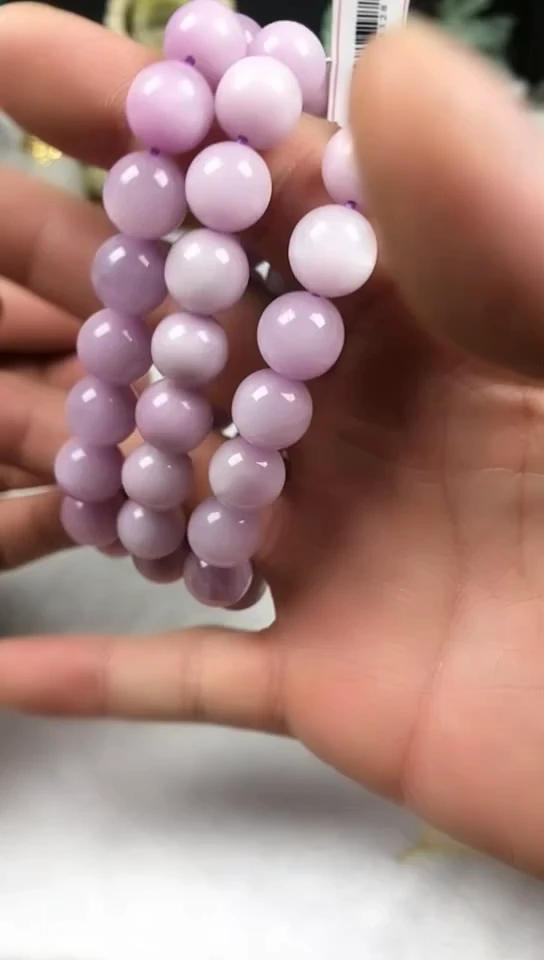 未镶嵌手链水晶紫里辉手串11
