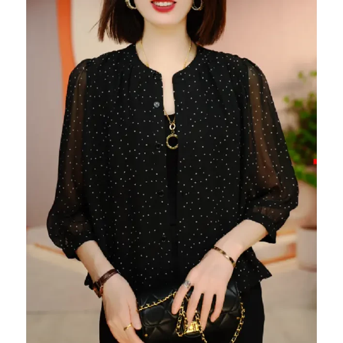 夏季新款高端新中式印花复古开衫可防晒时尚上衣女显瘦S24W665