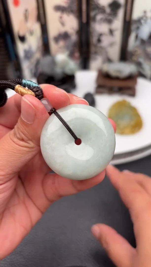 翡翠未镶嵌颈饰天然翡翠吊坠15
