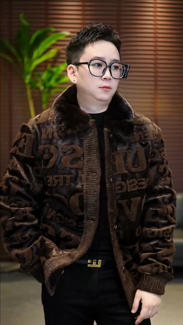 56码（175-190斤）兔毛领鹅绒夹克