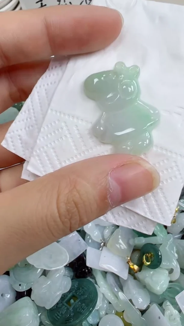 散珠翡翠434号，A货翡翠