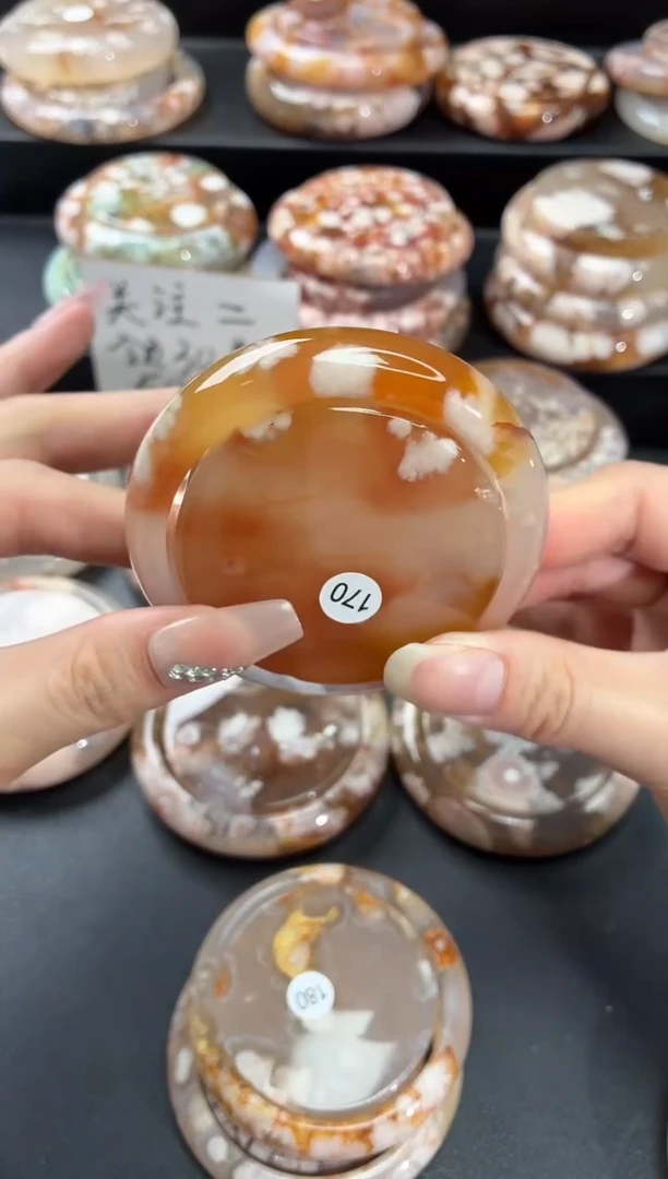 手镯玛瑙/玉髓未镶嵌石英质玉55圈(赠送镯心)圈口建议拍大