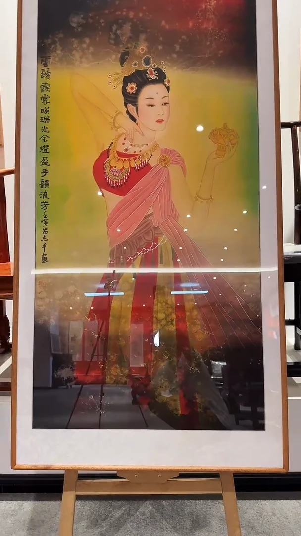 国画易志平  中国红人物 展览原作