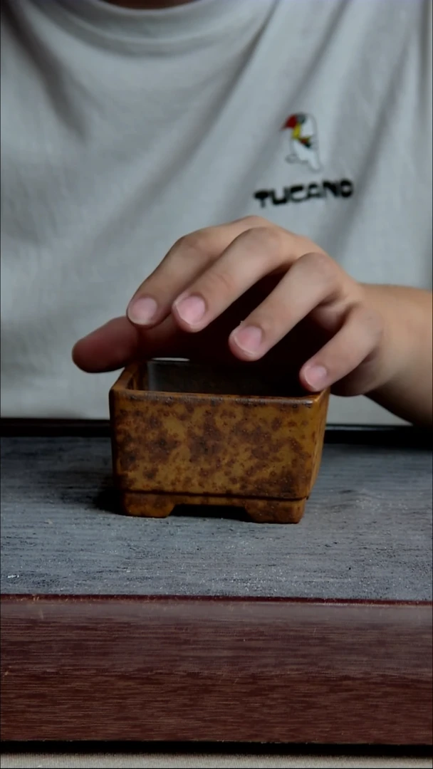 紫砂花盆7.5*4内径紫砂花盆