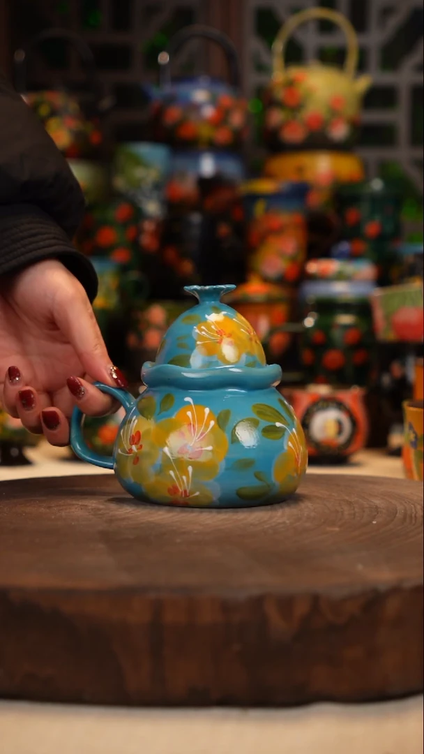 陶瓷油画釉下彩手绘