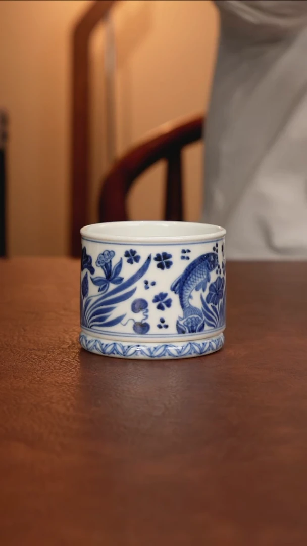 景德镇瓷器，青花瓷手绘茶具~