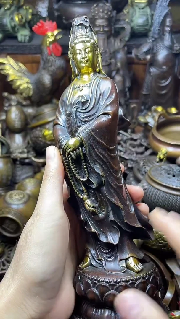 闪购链接，点击下单，有运费险，铜摆件
