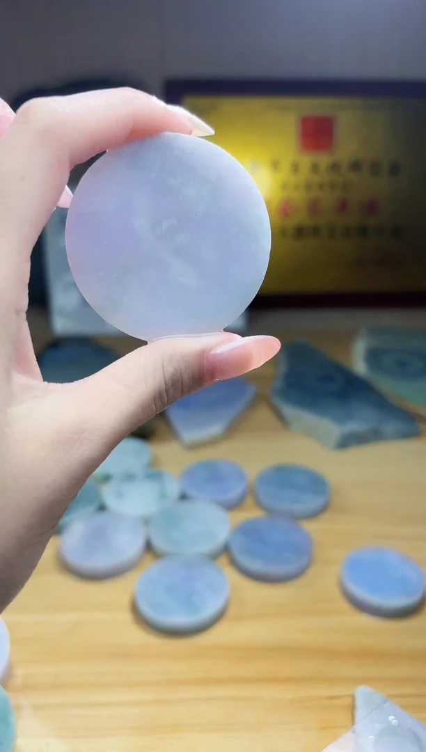 翡翠未镶嵌颈饰翡翠A货 温谭574