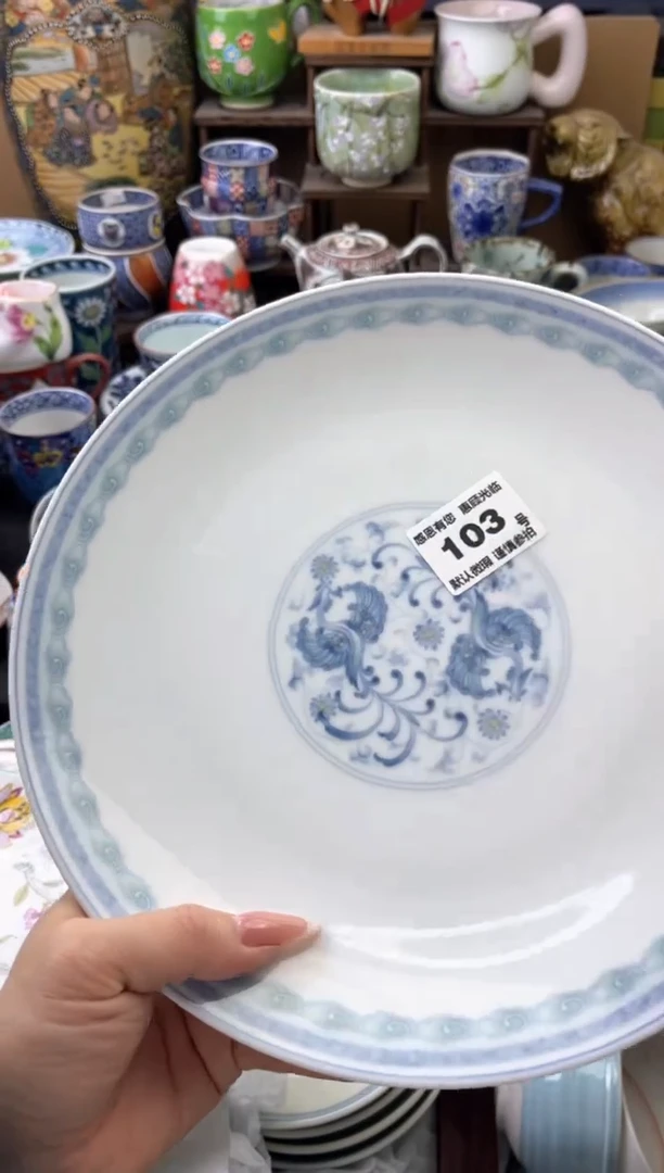 瓷片鸽*103号六六工艺品瓷器