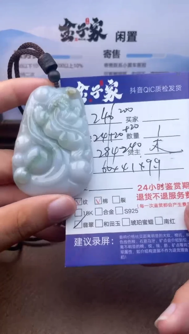 翡翠未镶嵌颈饰513750138