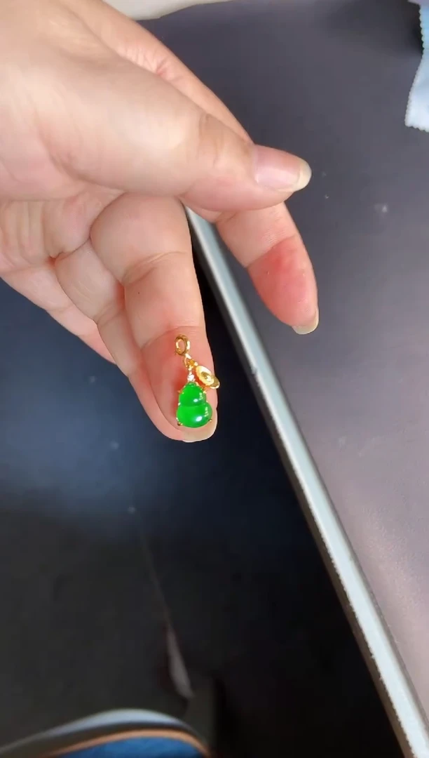 吊坠(不含链)银S925镶嵌翡翠1