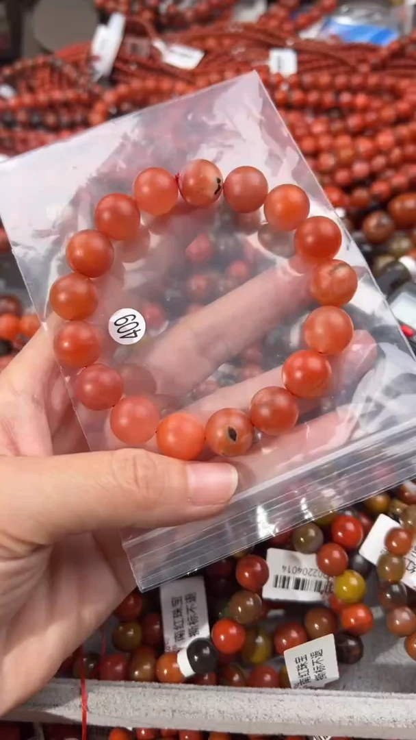 南红玛瑙手串未镶嵌13