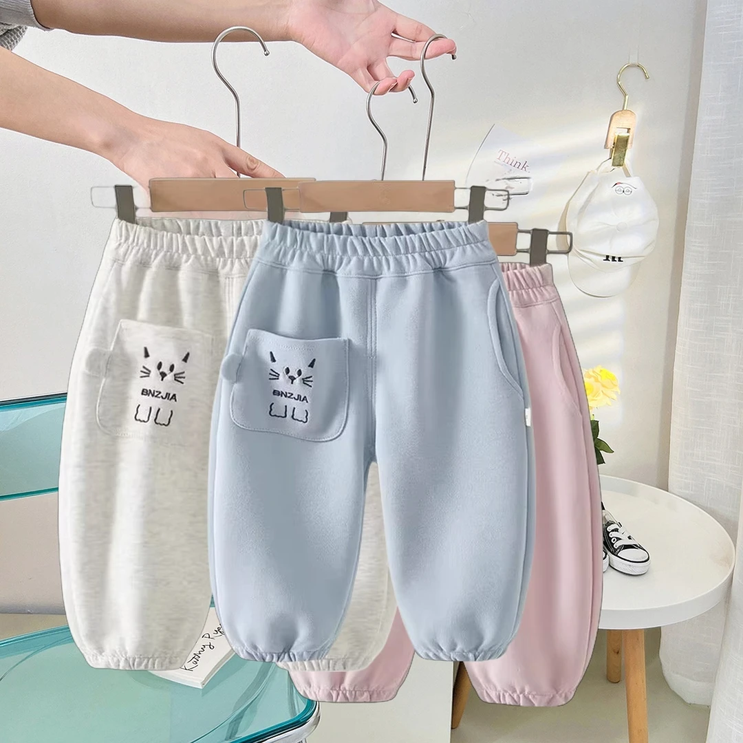 小童宝宝裤子春秋季儿童卫裤pp裤宽松版运动休闲裤男童女童长裤