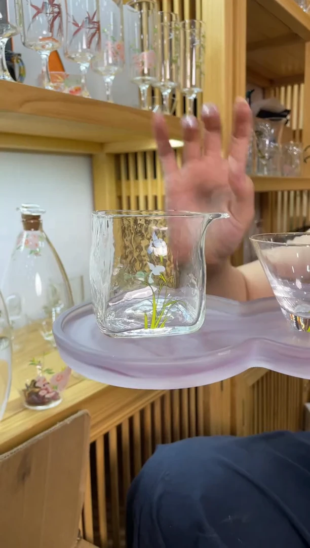 遇器兰花四方公杯啊