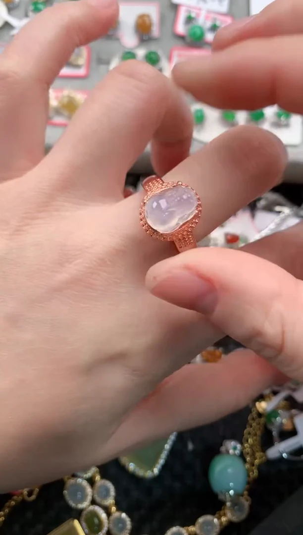 未镶嵌戒指翡翠1212---5