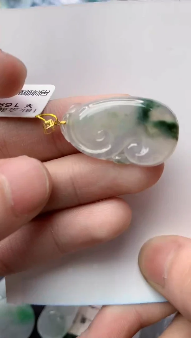 【闪购商品】翡翠颈饰18K金镶嵌45..........