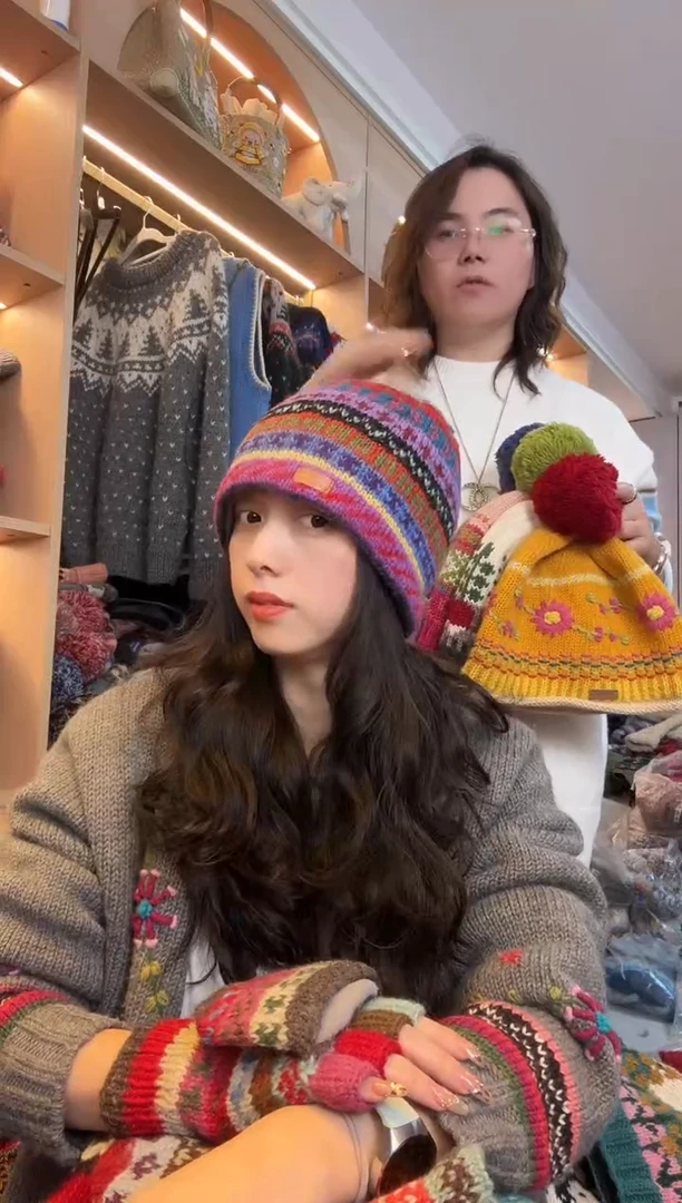 羊毛豆*百羊毛冷帽A243