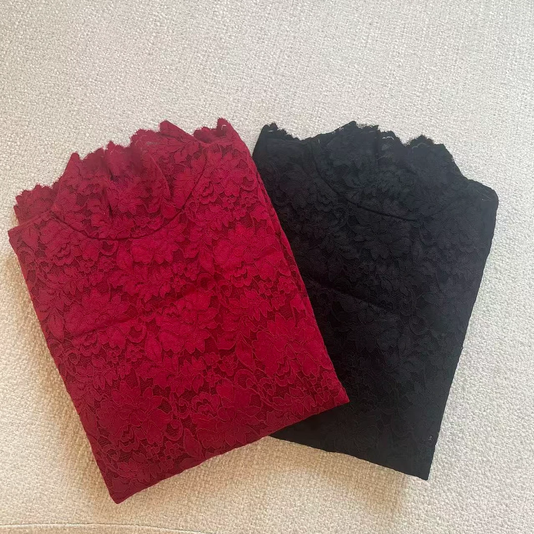 SENSE   25年   蕾丝打底修身打底衫