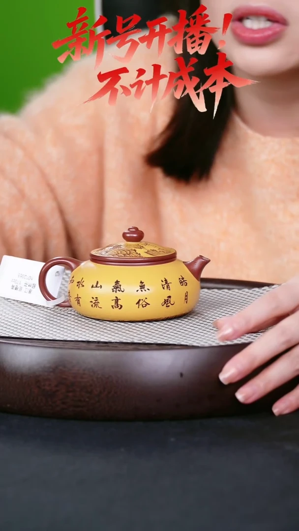 茶壶紫砂宜兴紫砂壶寒江