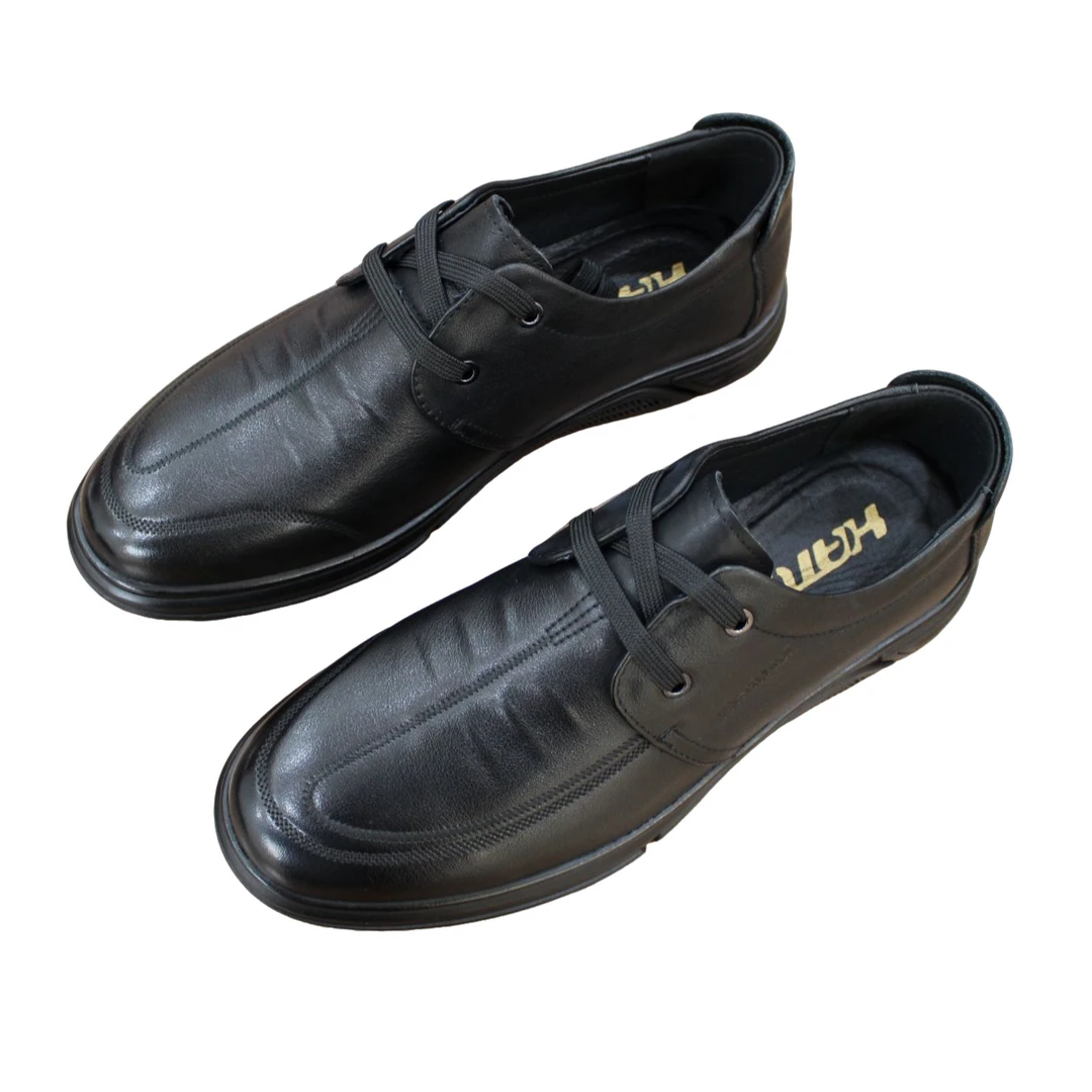 HATU全真皮软底透气百搭时尚男士男款牛皮休闲皮鞋舒适四季92690