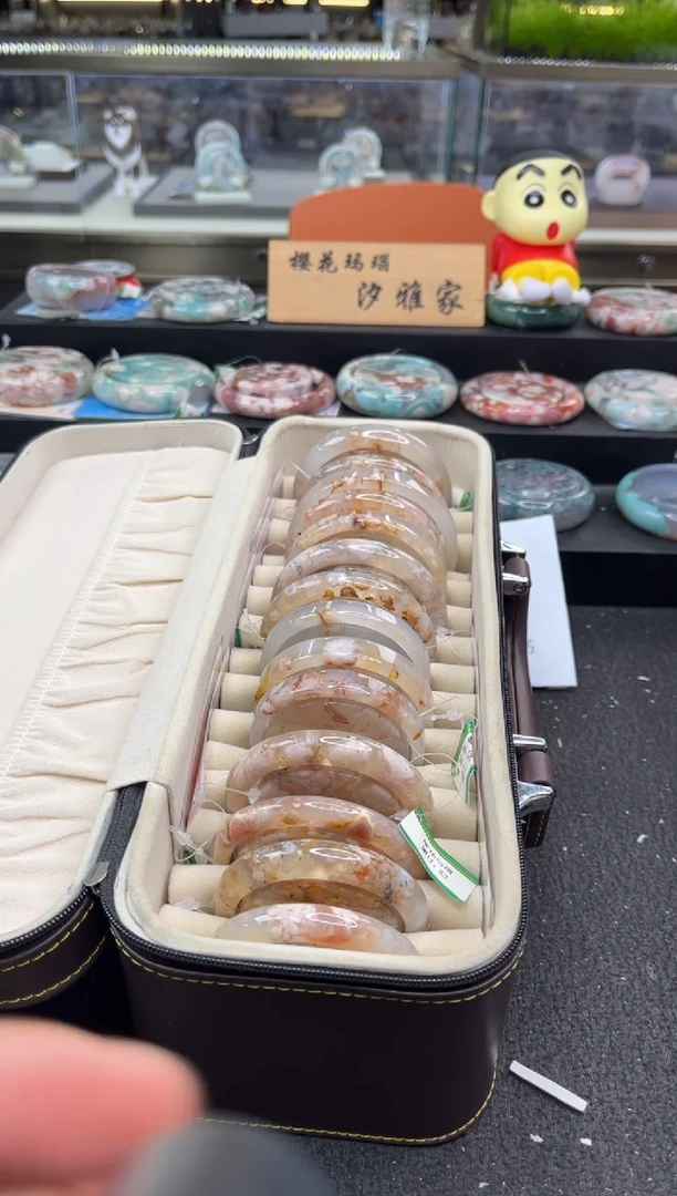 未镶嵌手镯石英质玉尘*丷圈口（赠品镯心）