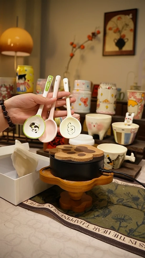 摆件【不带盒子】791高温釉下彩