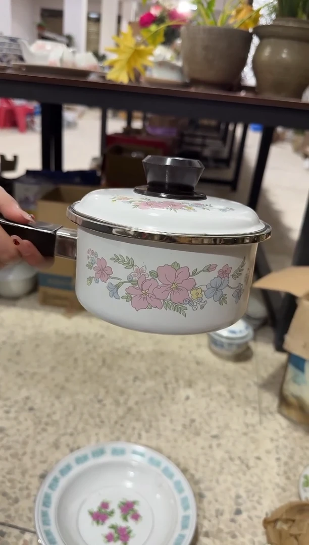 【闪购商品】摆件搪瓷锅微瑕介意勿拍