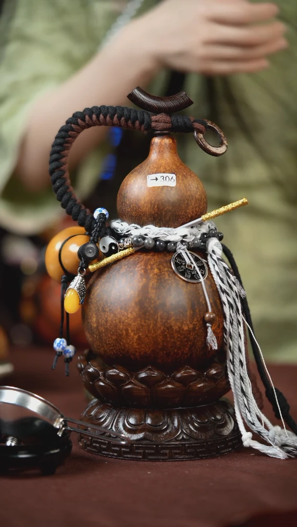 【闪购商品】306号500ml左右的非遗漆器酒葫芦