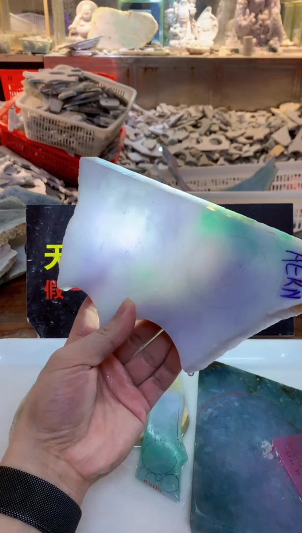 裸石翡翠0朗0翡翠珠宝373