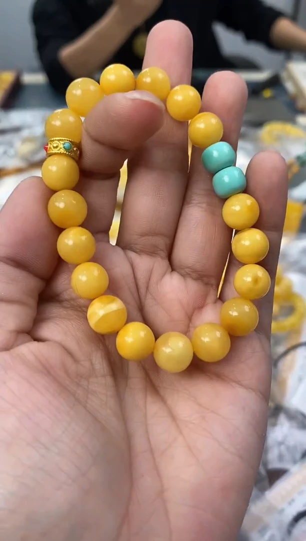 【闪购商品】琥珀裸石未镶嵌天然琥珀蜜蜡手串
