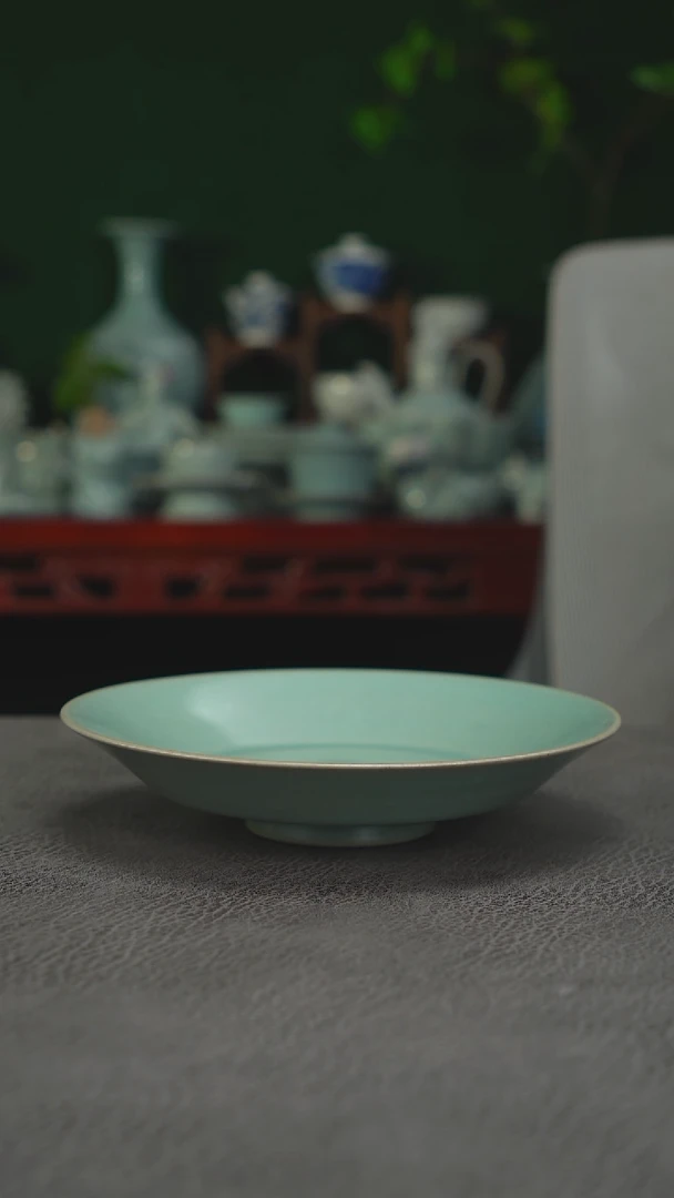 扫地僧   柴  折沿盘  18.1精品-二