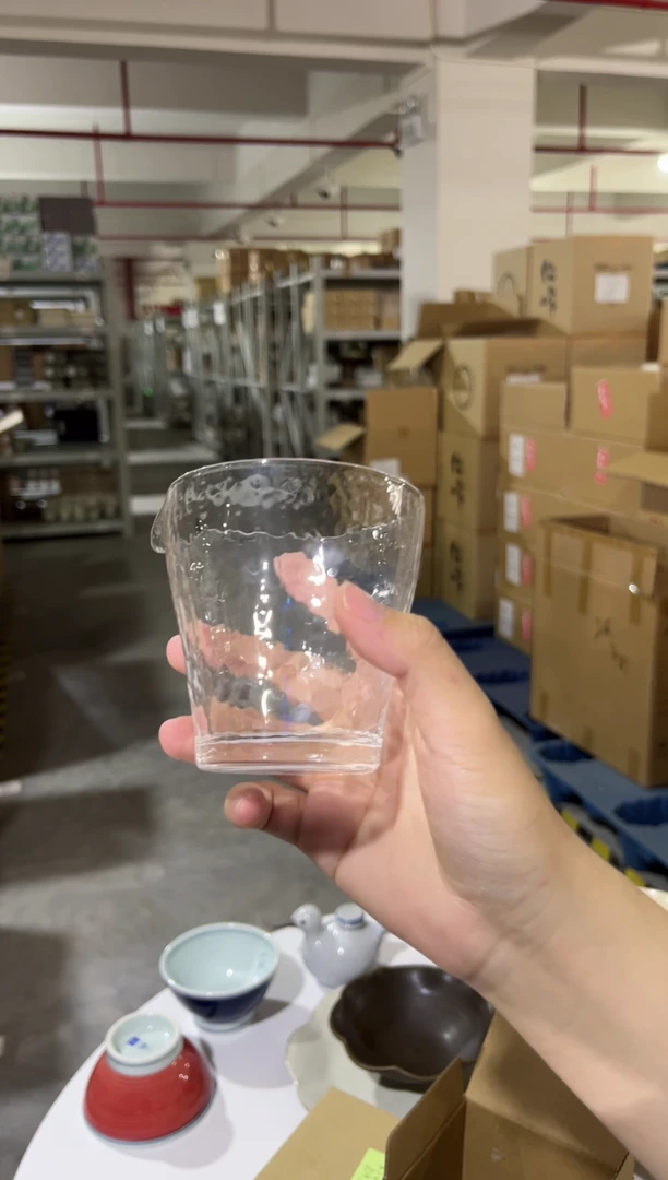 瓷片微瑕不退换-水波纹公道杯-没有原说明书