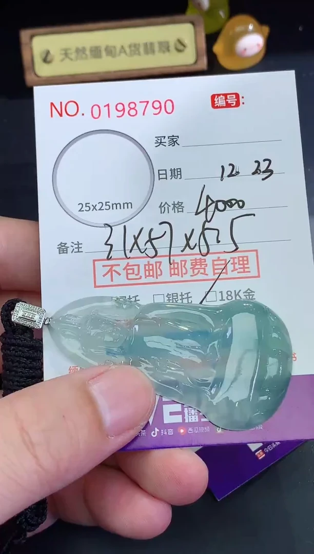 颈饰未镶嵌翡翠嘟*?天然缅甸A货翡翠