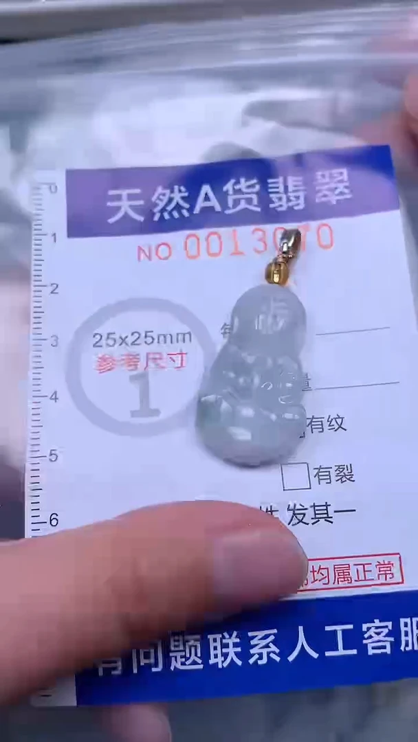 翡翠未镶嵌吊坠(不含链)1