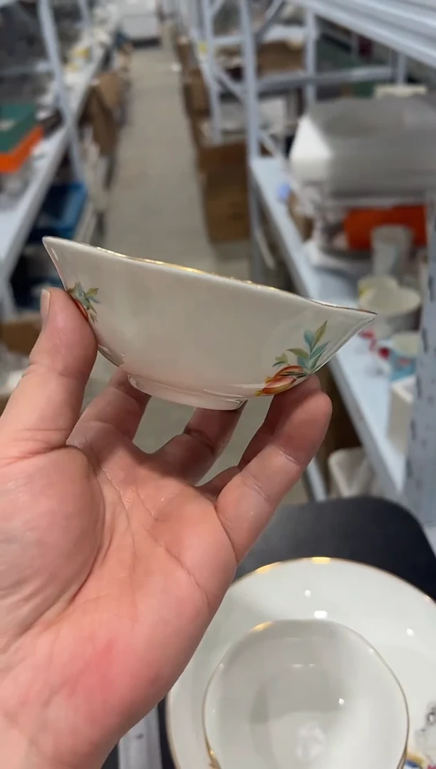 杯子骨瓷5寸碗一个