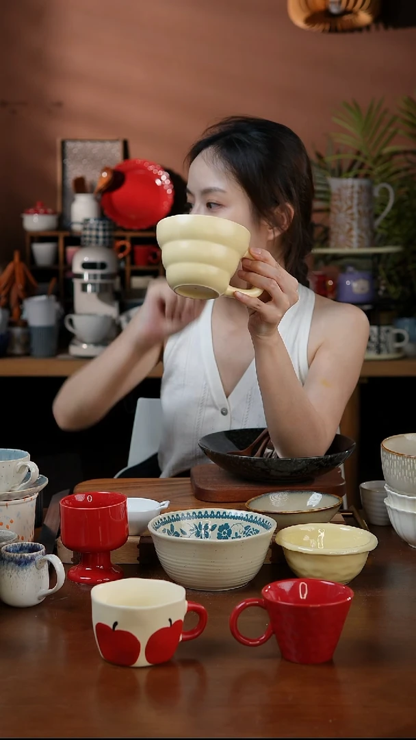 瓷片黄色葫芦水杯  微瑕 凑满20发货