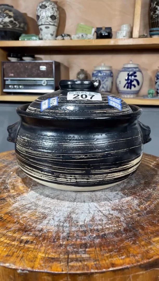 陶土5号链接207日式砂锅2.2升*20高12.5