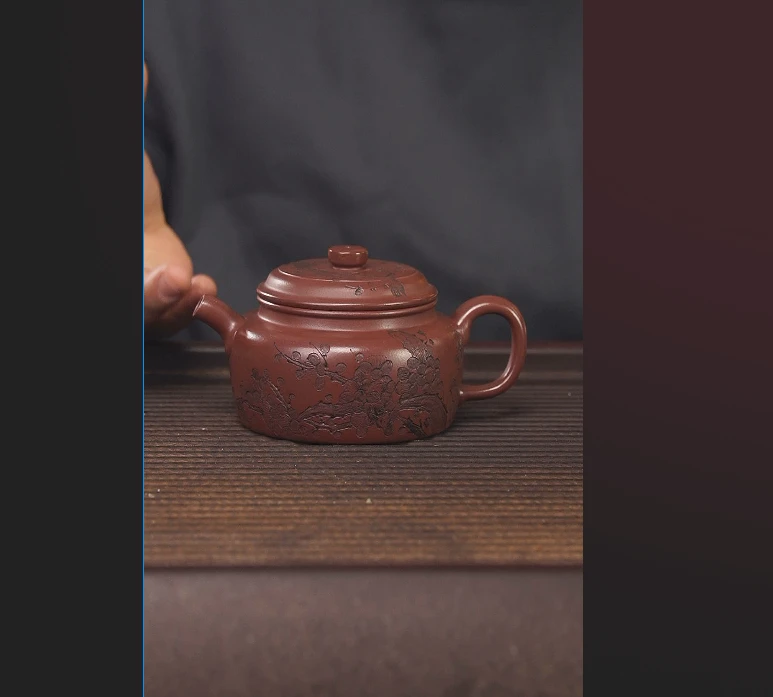 220cc龙血砂顾氏手工紫砂顾氏手工紫砂壶