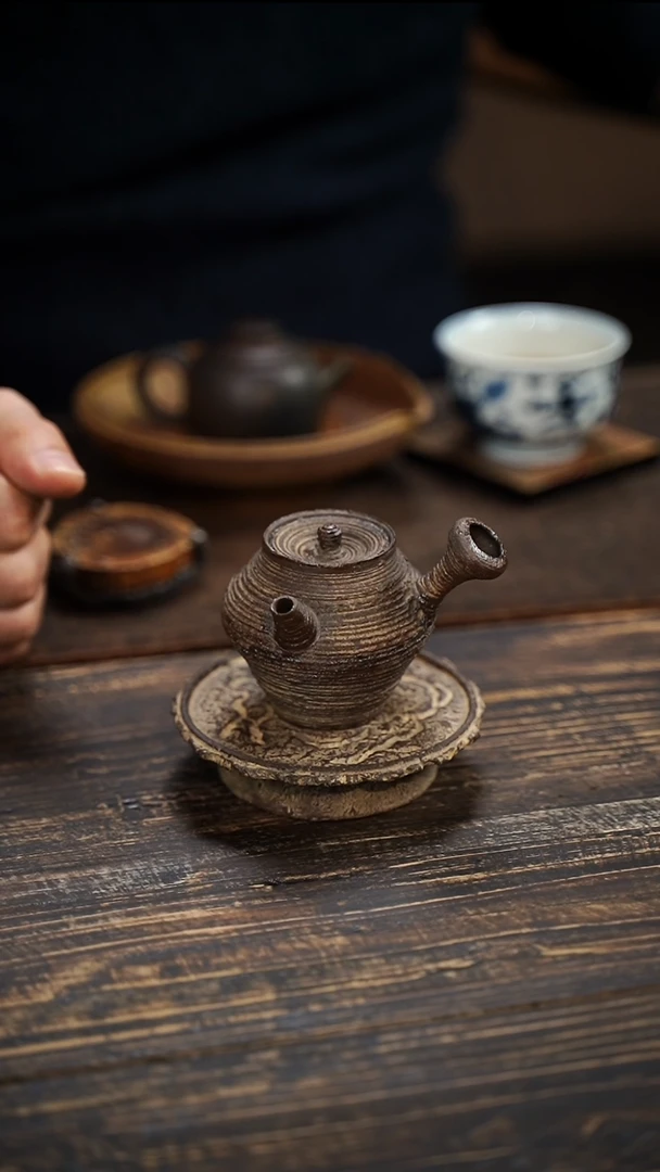 全手工制作 南蛮 侧把壶  100cc