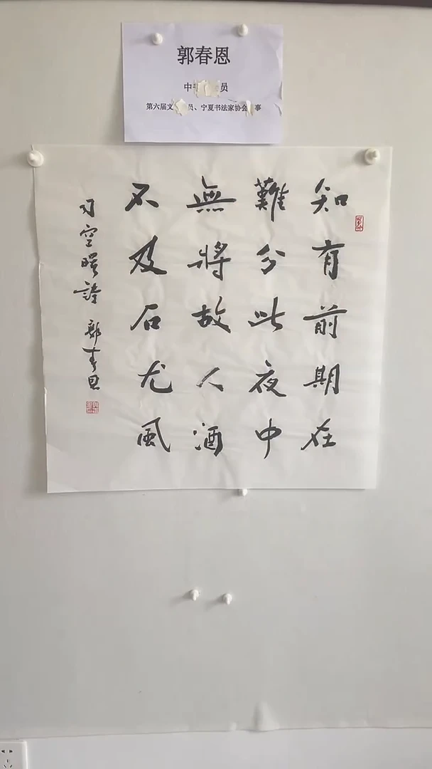 书法书法郭春恩老师