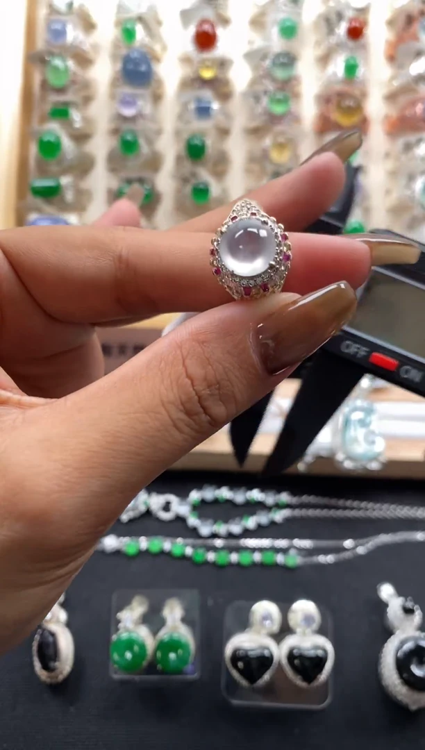 未镶嵌翡翠耳饰缅甸天然a货翡翠