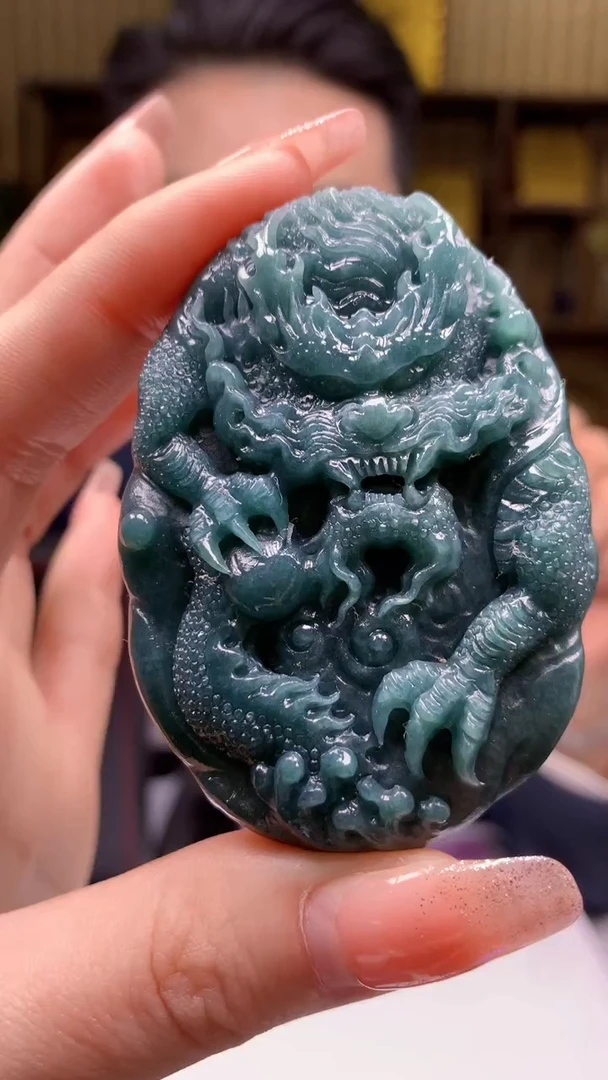 【闪购商品】定制翡翠未镶嵌1071-毛货挂件16