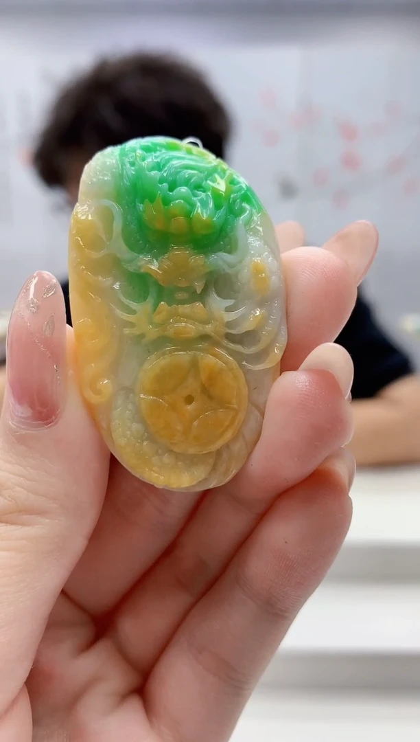 未镶嵌定制翡翠4688jw-毛货挂件46