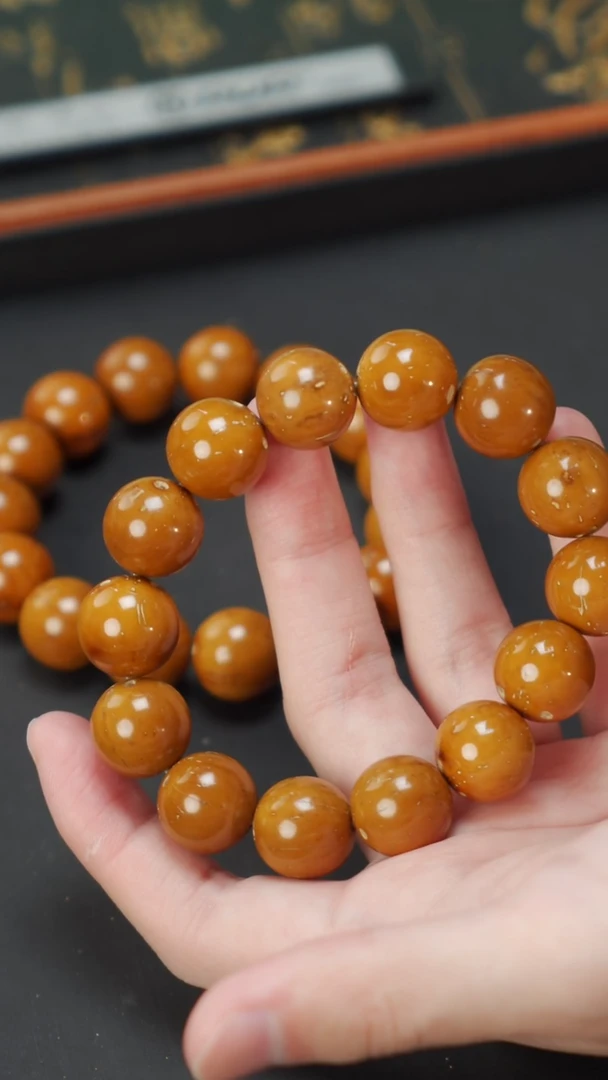 紫金鼠手串纯色光珠15+