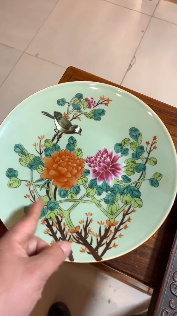 摆件瓷摆件瓷摆件鸟盘子