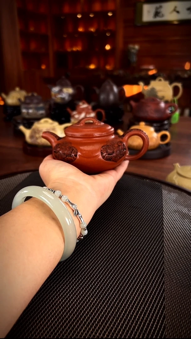 茶壶紫砂✨****?卷草纹仿古