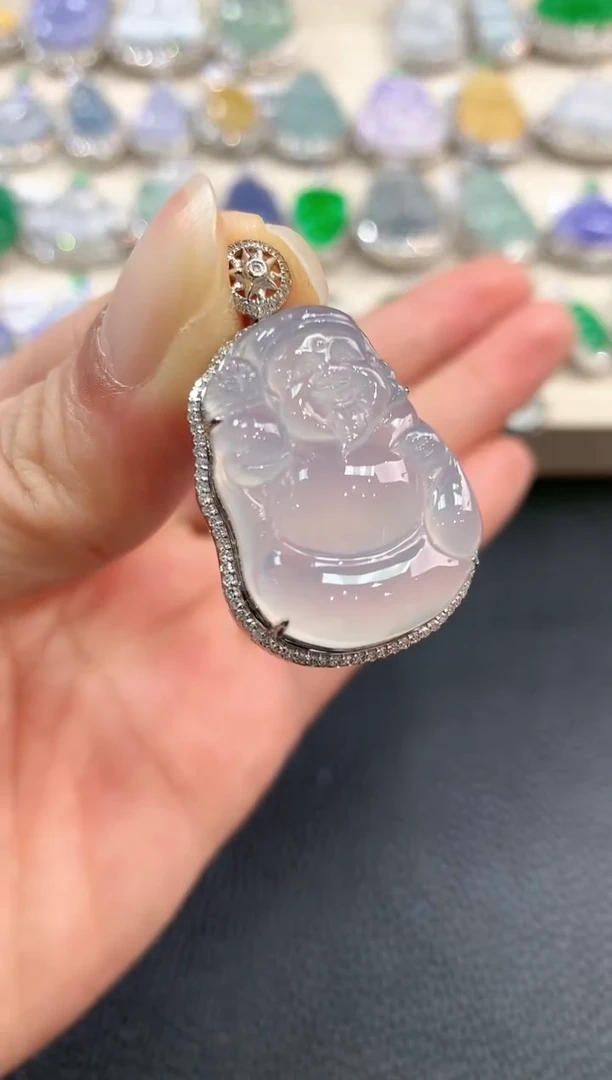 【闪购商品】翡翠吊坠(不含链)18K金镶嵌n28