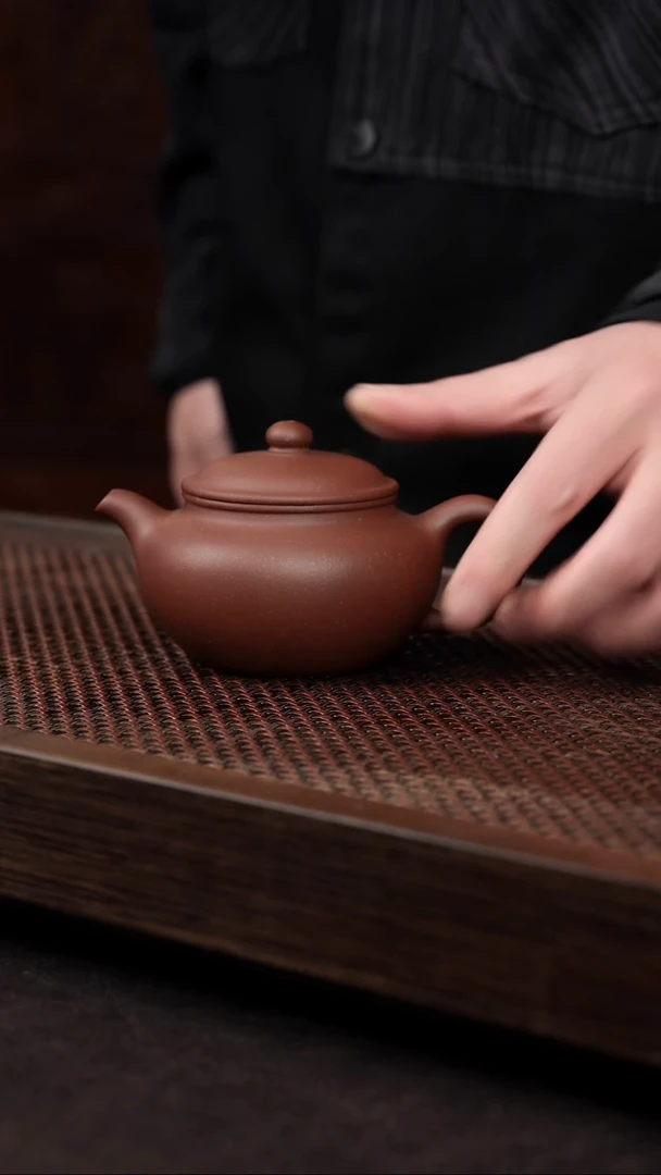 【闪购商品】紫砂茶壶底槽清永福莲子壶