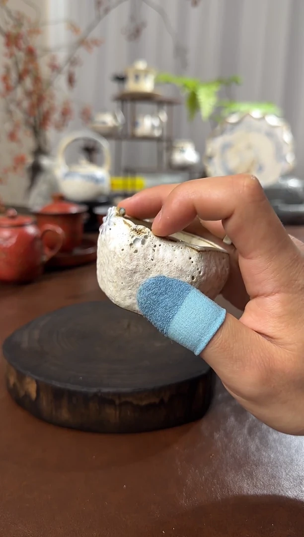 粉引小雏菊 一口杯 微瑕