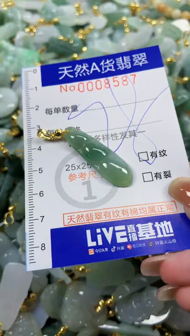 颈饰未镶嵌翡翠天然A货翡翠